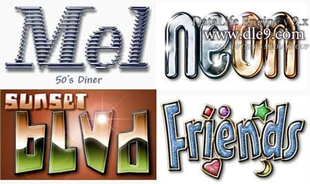 Actions-3 text Подборка for Photoshop для DLE