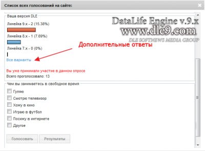 Хак Расширенное голосование для сайтов DLE
