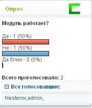 Вывод список кто проголосовал в опросах для dle