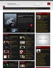 Game News Portal PSD макет для игрового портала
