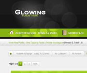Шаблон Glowing для форума MyBB премиум