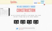 Epsilon - шаблон HTML Offline оффлайн страницы с таймер