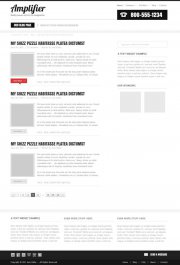 Amplifier HTML 5 v1.1 11 расцветок с макетами PSD