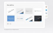 vCard with Gallery шаблон DLE визитная страница на JS