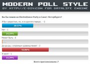 Хак DLE Modern Poll Style изменённый вид голосования