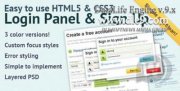 Логин панель dle Sign up panel v.1.1 на HTML5&CSS3