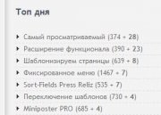 Хак DLE Самый просматриваемый материал за текущий день