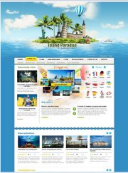 Туристический шаблон Island Paradise для DLE 10.1
