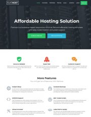 HTML шаблон FlatHost v3.3 - лучший хостинг для сайта
